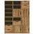 Dulapuri laterale 6 buc "ODDA" 40x24x79 cm lemn masiv de pin GartenMobel Dekor