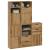 Dulapuri laterale 5 buc "ODDA" 40x24x79 cm lemn masiv de pin GartenMobel Dekor
