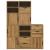Dulapuri laterale 5 buc "ODDA" 40x24x79 cm lemn masiv de pin GartenMobel Dekor
