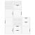 Dulapuri laterale 5 buc ODDA alb 40x24x79 cm lemn masiv de pin GartenMobel Dekor