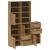 Dulapuri laterale 5 buc "ODDA" 40x24x79 cm lemn masiv de pin GartenMobel Dekor