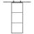 Ușă glisantă cu set de feronerie neagră 76x205 cm Sticlă ESG GartenMobel Dekor