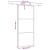Ușă glisantă cu set de feronerie neagră 90x205 cm Sticlă ESG GartenMobel Dekor