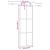 Ușă glisantă cu set de feronerie neagră 76x205 cm Sticlă ESG GartenMobel Dekor
