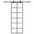 Ușă glisantă cu set de feronerie neagră 76x205 cm Sticlă ESG GartenMobel Dekor