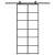 Ușă glisantă cu set de feronerie neagră 90x205 cm Sticlă ESG GartenMobel Dekor