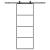 Ușă glisantă cu set de feronerie neagră 76x205 cm Sticlă ESG GartenMobel Dekor