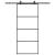 Ușă glisantă cu set de feronerie neagră 90x205 cm Sticlă ESG GartenMobel Dekor