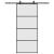 Ușă glisantă cu set de feronerie neagră 90x205 cm Sticlă ESG GartenMobel Dekor