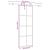 Ușă glisantă cu set de feronerie neagră 76x205 cm Sticlă ESG GartenMobel Dekor