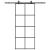 Ușă glisantă cu set de feronerie neagră 90x205 cm Sticlă ESG GartenMobel Dekor