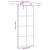 Ușă glisantă cu set de feronerie neagră 90x205 cm Sticlă ESG GartenMobel Dekor