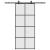 Ușă glisantă cu set de feronerie neagră 90x205 cm Sticlă ESG GartenMobel Dekor