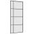 Ușă glisantă cu set de feronerie neagră 90x205 cm Sticlă ESG GartenMobel Dekor
