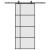 Ușă glisantă cu set de feronerie neagră 90x205 cm Sticlă ESG GartenMobel Dekor