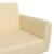 Canapea extensibilă cu 2 locuri, crem, material textil GartenMobel Dekor