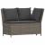Set mobilier de grădină cu perne, 4 piese, gri, poliratan GartenMobel Dekor