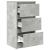 Bufetă Gri Beton 37,5x35x76 cm Lemn prelucrat GartenMobel Dekor