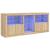 Servantă cu lumini LED, stejar sonoma, 181,5x37x67 cm GartenMobel Dekor