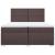 Pat box spring cu saltea, maro închis, 200x200 cm, textil GartenMobel Dekor