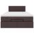 Pat otoman cu saltea țesătură maro închis 120x200 cm GartenMobel Dekor
