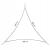 Copertina parasolar, triunghiulara, inele metalice, gri, 3x3x3 m, Springos GartenVIP DiyLine