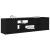 Dulap TV Stejar Negru 188,5x41x50 cm Lemn prelucrat GartenMobel Dekor