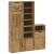 Dulapuri laterale 5 buc "ODDA" 40x24x79 cm lemn masiv de pin GartenMobel Dekor