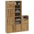 Dulapuri laterale 5 buc "ODDA" 40x24x79 cm lemn masiv de pin GartenMobel Dekor
