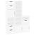 Dulapuri laterale 5 buc ODDA alb 40x24x79 cm lemn masiv de pin GartenMobel Dekor