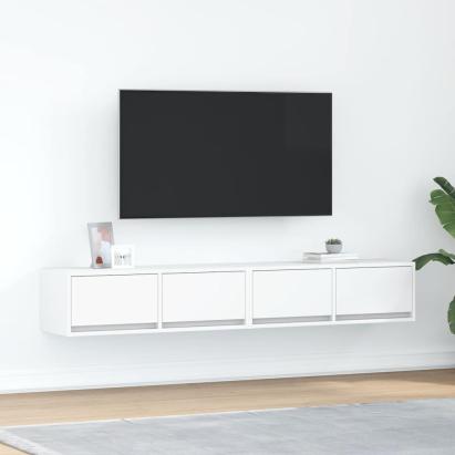 Dulapuri TV 2 buc Alb 80x31x25,5 cm Lemn prelucrat GartenMobel Dekor