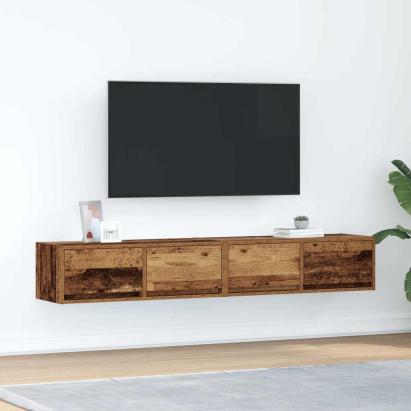Dulapuri TV 2 buc Lemn vechi 80x31x25,5 cm Lemn prelucrat GartenMobel Dekor
