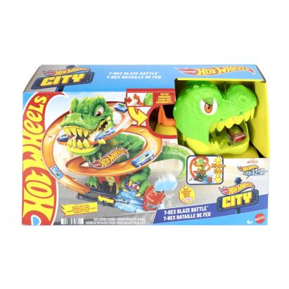 HOT WHEELS CITY SET STATIA DE POMPIERI SI BATALIA CU TREX SuperHeroes ToysZone