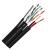 Cablu FTP autoportant cu alimentare 2x1.5, cat 5E, CUPRU 100%, 305m, negru TSY-FTP5E+2x1.50-MESS SafetyGuard Surveillance