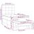 Pat box spring cu saltea, albastru, 80x200 cm, textil GartenMobel Dekor