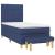 Pat box spring cu saltea, albastru, 80x200 cm, textil GartenMobel Dekor