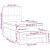 Pat box spring cu saltea, albastru, 80x200 cm, textil GartenMobel Dekor