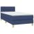 Pat box spring cu saltea, albastru, 80x200 cm, textil GartenMobel Dekor