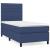Pat box spring cu saltea, albastru, 80x200 cm, textil GartenMobel Dekor