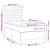 Pat box spring cu saltea, albastru, 80x200 cm, textil GartenMobel Dekor