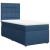 Pat box spring cu saltea, albastru, 80x200 cm, textil GartenMobel Dekor