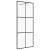 Paravan de duș walk-in negru 80x195 cm sticlă ESG transparentă GartenMobel Dekor