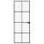 Ușă de interior negru 76x201,5 cm sticlă securiz./aluminiu slim GartenMobel Dekor