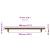 Mânere de dulap, 5 buc., bronz, 320 mm, oțel inoxidabil GartenMobel Dekor