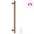 Mânere de dulap, 5 buc., bronz, 224 mm, oțel inoxidabil GartenMobel Dekor