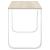 Birou de calculator, alb/stejar, 110x60x73 cm, lemn prelucrat GartenMobel Dekor