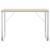 Birou de calculator, alb/stejar, 110x60x73 cm, lemn prelucrat GartenMobel Dekor