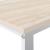 Birou de calculator, alb/stejar, 110x60x73 cm, lemn prelucrat GartenMobel Dekor