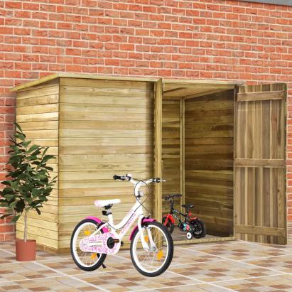 Magazie de grădină de bicicletă, 232x110x170 cm, pin tratat GartenMobel Dekor