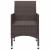 Set mobilier de grădină cu perne, 3 piese, maro GartenMobel Dekor